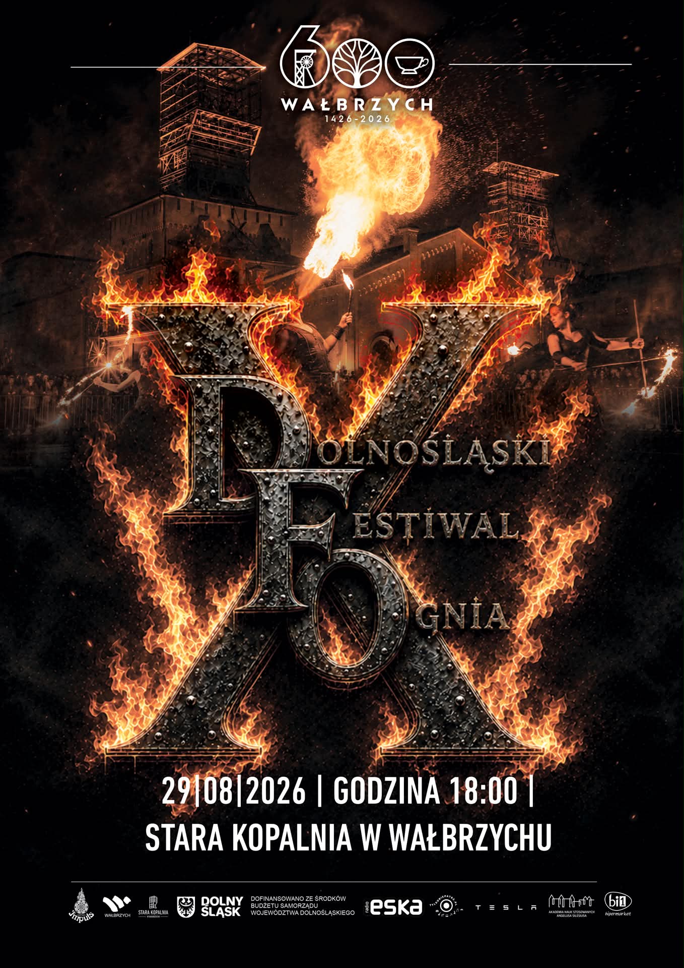 X Dolnośląski Festiwal Ognia w Wałbrzychu!